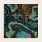 Blue Agate Wood Wall Art Gallery Image 1