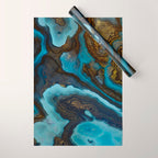 Blue Agate Wrapping Paper Gallery Image 1