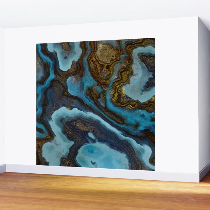 Blue Agate Wall Mural Gallery Image 2