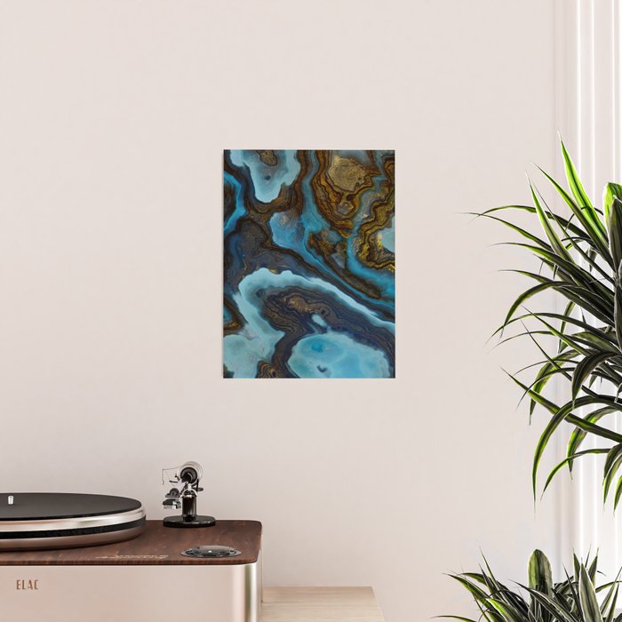 Blue Agate Poster Gallery Image 2