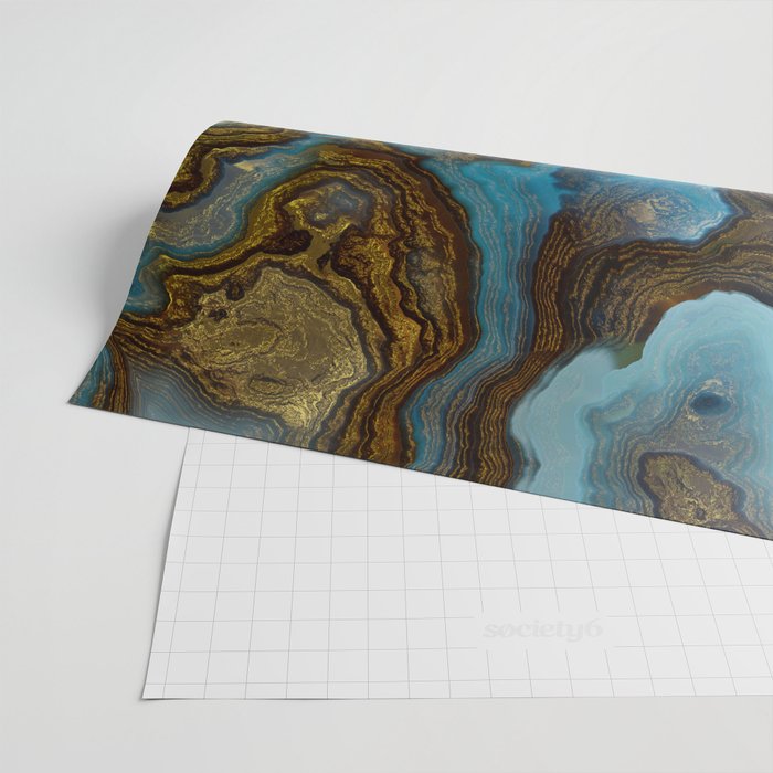Blue Agate Wrapping Paper Gallery Image 2
