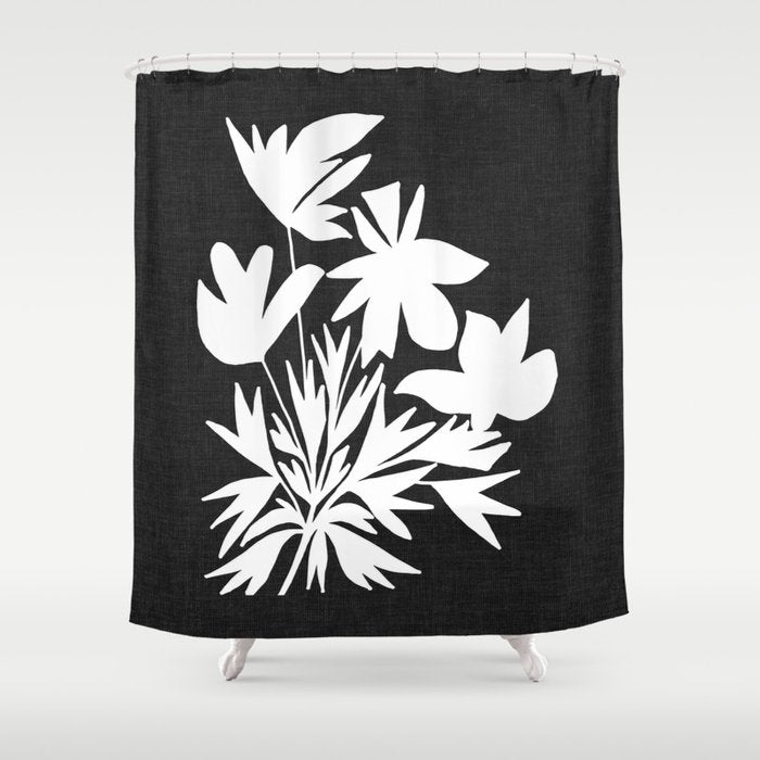 Bushy Bloom ii Shower Curtain Gallery Image 1