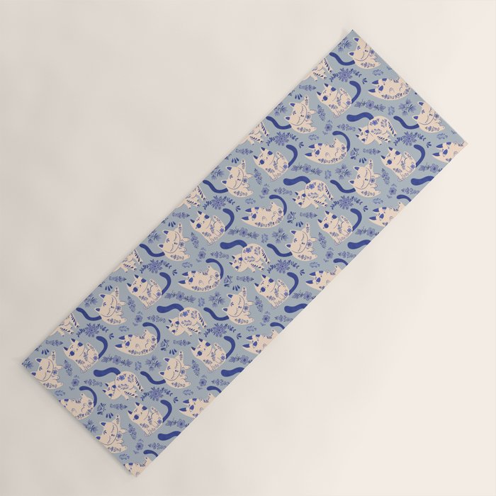 Purrcelin Cats Yoga Mat Gallery Image 1