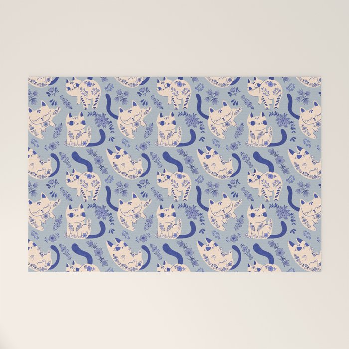 Purrcelin Cats Welcome Mat Gallery Image 1