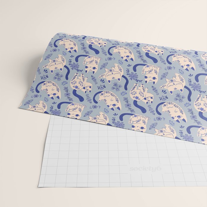 Purrcelin Cats Wrapping Paper Gallery Image 2