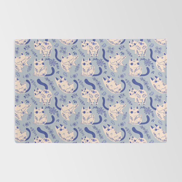 Purrcelin Cats Rug Gallery Image 2