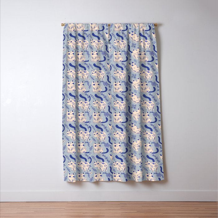 Purrcelin Cats Window Curtain Gallery Image 3