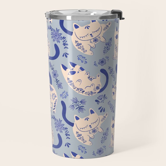 Purrcelin Cats Travel Mug Gallery Image 2