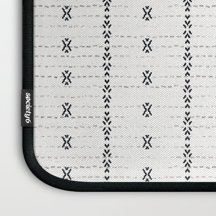 FRENCH LINEN STRIPE Laptop Sleeve Gallery Image 3