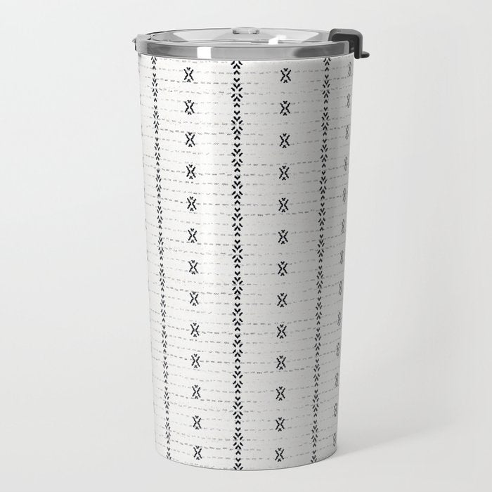FRENCH LINEN STRIPE Travel Mug Gallery Image 2