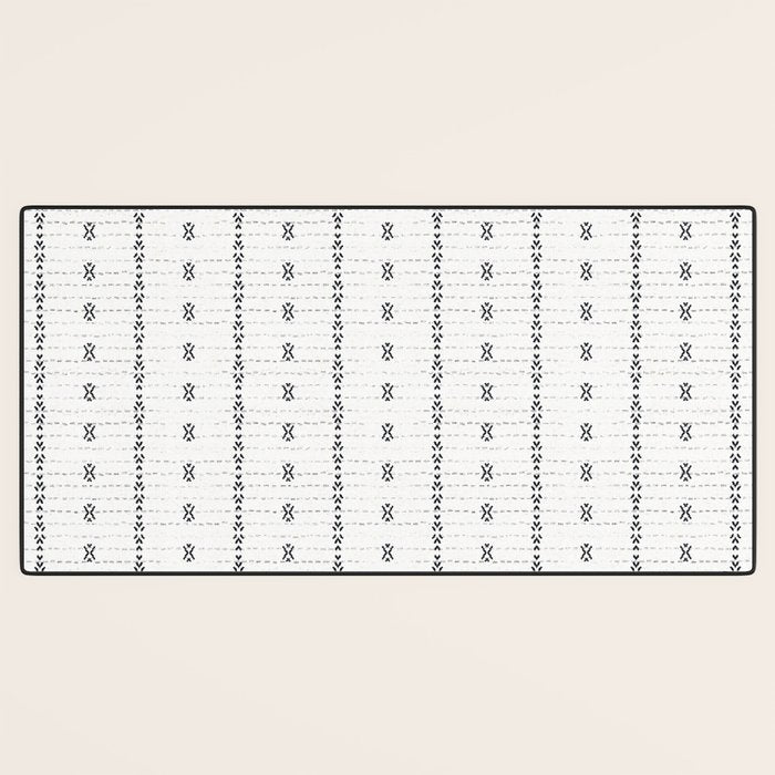 FRENCH LINEN STRIPE Desk Mat Gallery Image 3