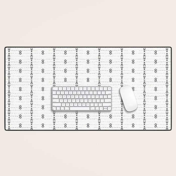 FRENCH LINEN STRIPE Desk Mat Gallery Image 1
