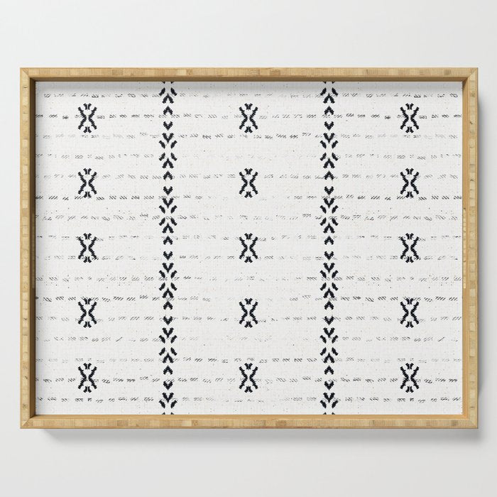 FRENCH LINEN STRIPE Serving Tray Gallery Image 1