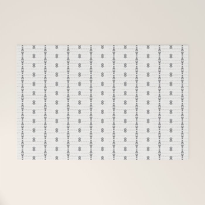 FRENCH LINEN STRIPE Welcome Mat Gallery Image 1