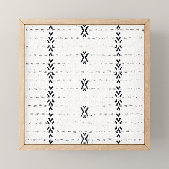 FRENCH LINEN STRIPE Mini Art Print Gallery Image 1