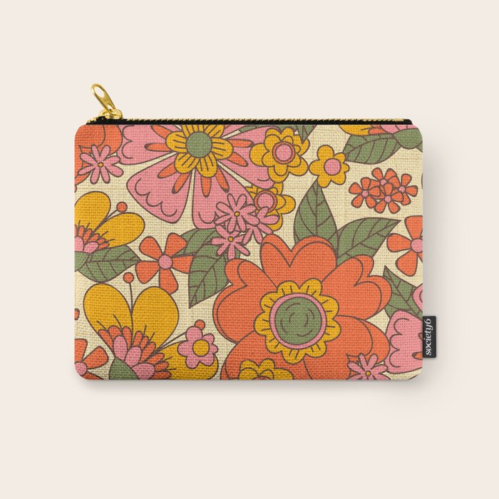 Spring in Retro Carry All Pouch Gallery Image 1