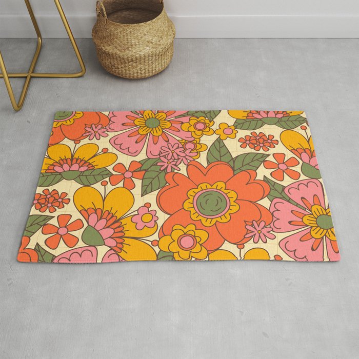Spring in Retro Rug Gallery Image 1