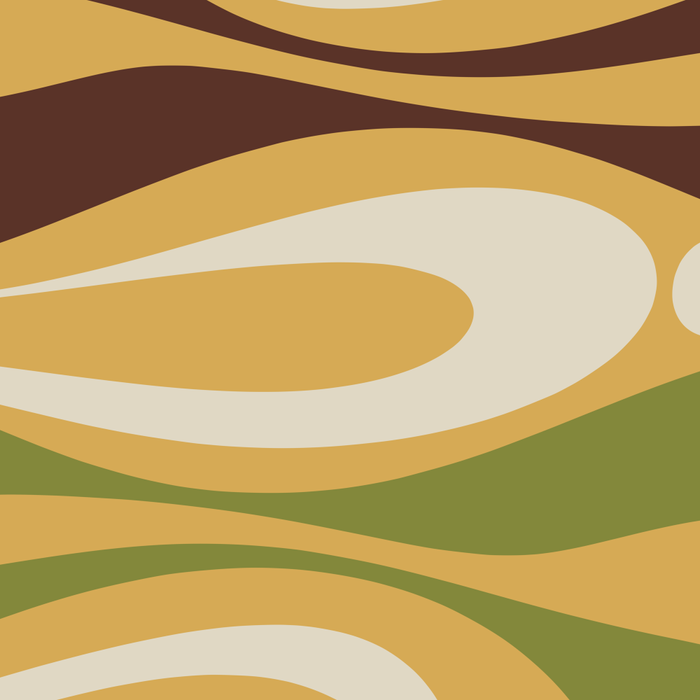 Mod Thang Retro Modern Abstract Pattern in 70s Avocado Green Brown Mustard Coffee Mug Gallery Image 2