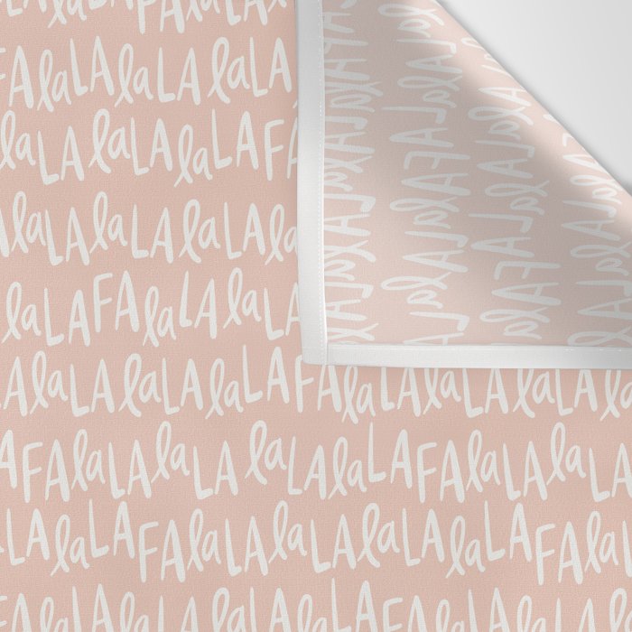 Fa La La  Peachy pink Wall Tapestry Gallery Image 3