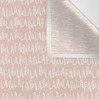 Fa La La  Peachy pink Wall Tapestry Gallery Image 3