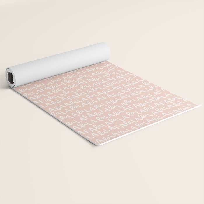 Fa La La  Peachy pink Yoga Mat Gallery Image 2