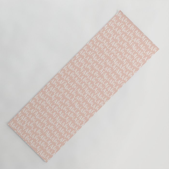 Fa La La  Peachy pink Yoga Mat Gallery Image 1