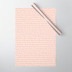 Fa La La  Peachy pink Wrapping Paper Gallery Image 1