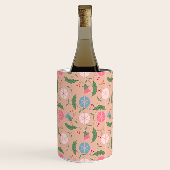 Heritage Blooms - Floral Art Wine Chiller Gallery Image 1