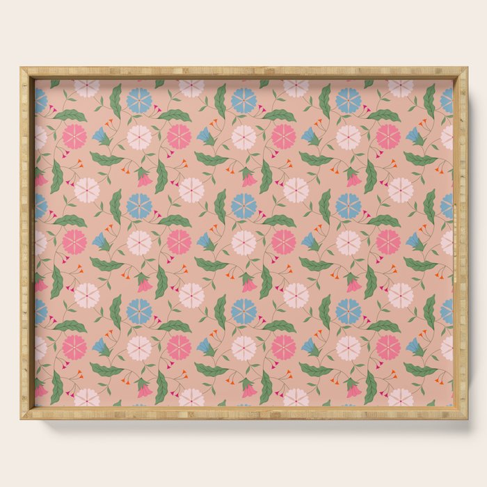 Heritage Blooms - Floral Art Serving Tray Gallery Image 1