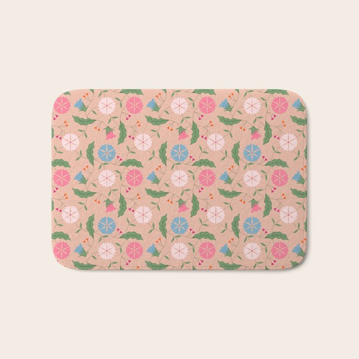 Heritage Blooms - Floral Art Bath Mat Gallery Image 1