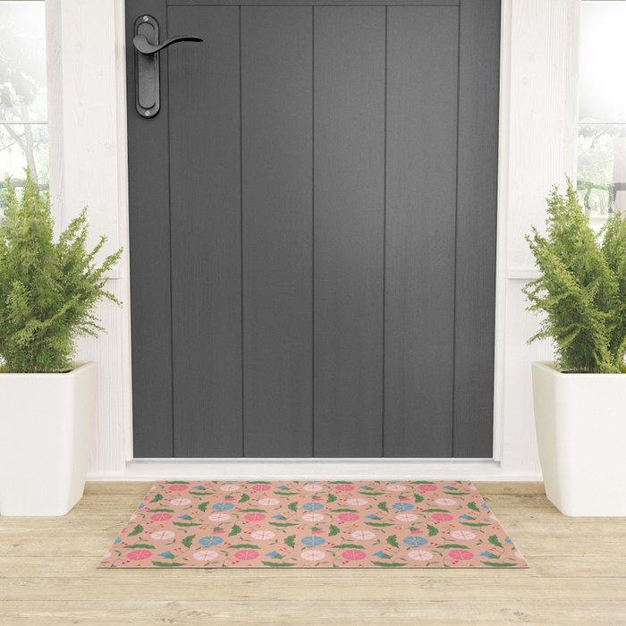 Heritage Blooms - Floral Art Welcome Mat Gallery Image 3
