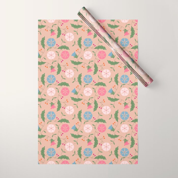 Heritage Blooms - Floral Art Wrapping Paper Gallery Image 1