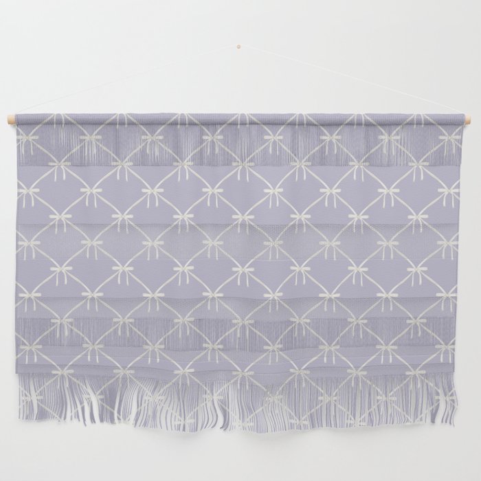 Bows & Ribbons Pattern XXXIV Pastel Lavender Purple  Wall Hanging Gallery Image 1