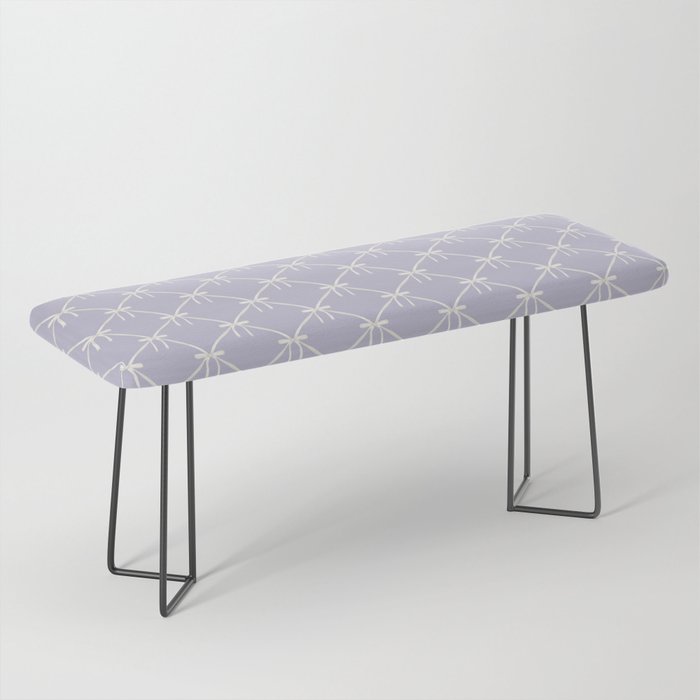 Bows & Ribbons Pattern XXXIV Pastel Lavender Purple  Bench Gallery Image 1