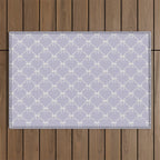 Bows & Ribbons Pattern XXXIV Pastel Lavender Purple  Outdoor Rug Gallery Image 1