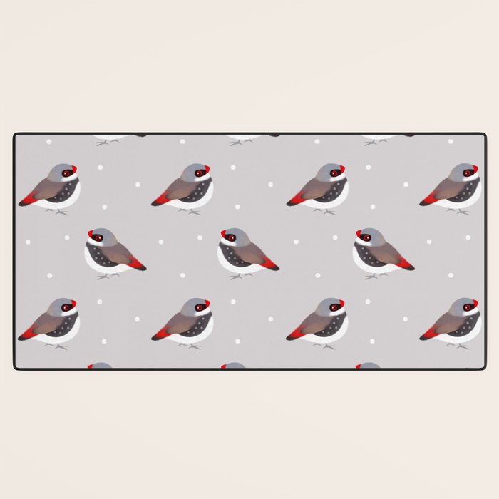 Diamond Firetail Desk Mat Gallery Image 3