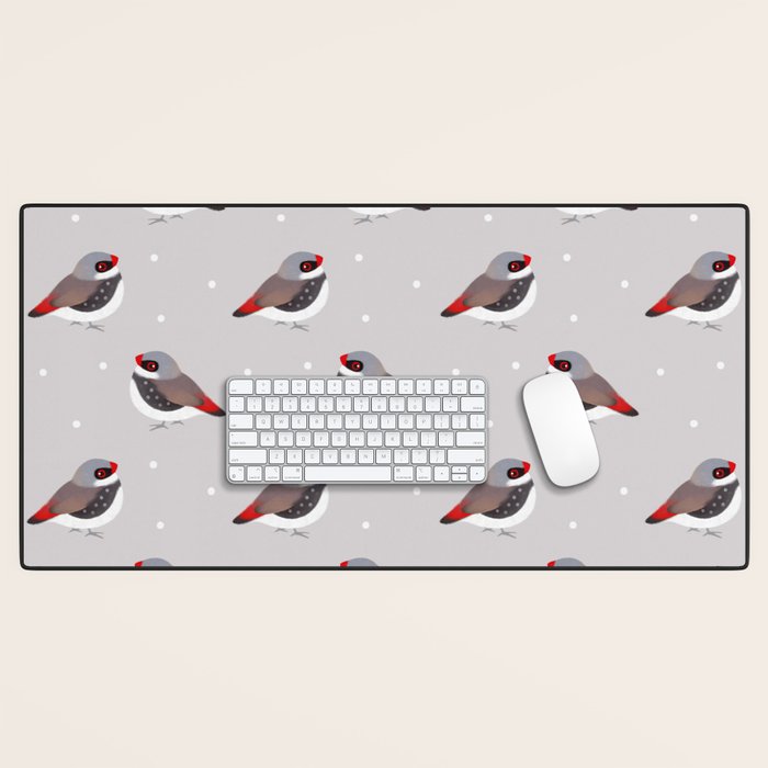 Diamond Firetail Desk Mat Gallery Image 1