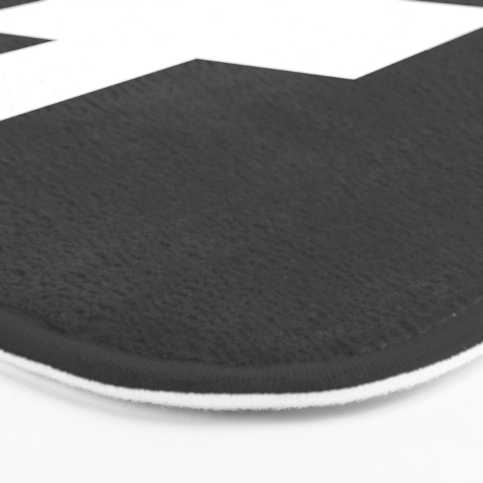 Swiss Cross Charcoal Bath Mat Gallery Image 3