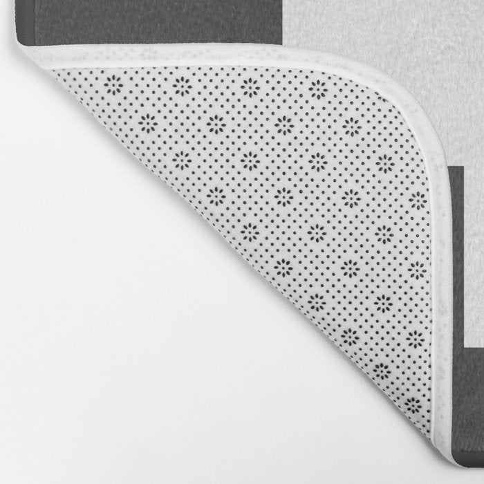 Swiss Cross Charcoal Bath Mat Gallery Image 2