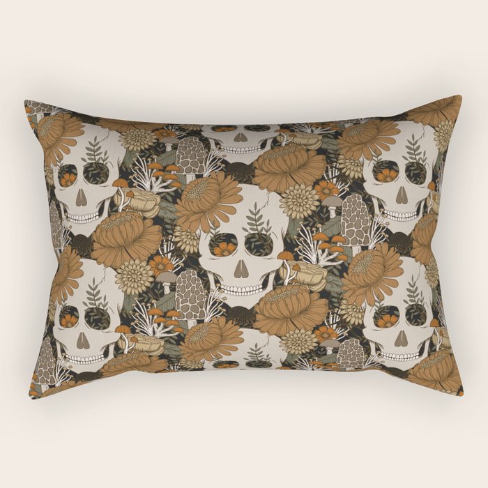 Autumn Skulls Rectangular Pillow Gallery Image 2