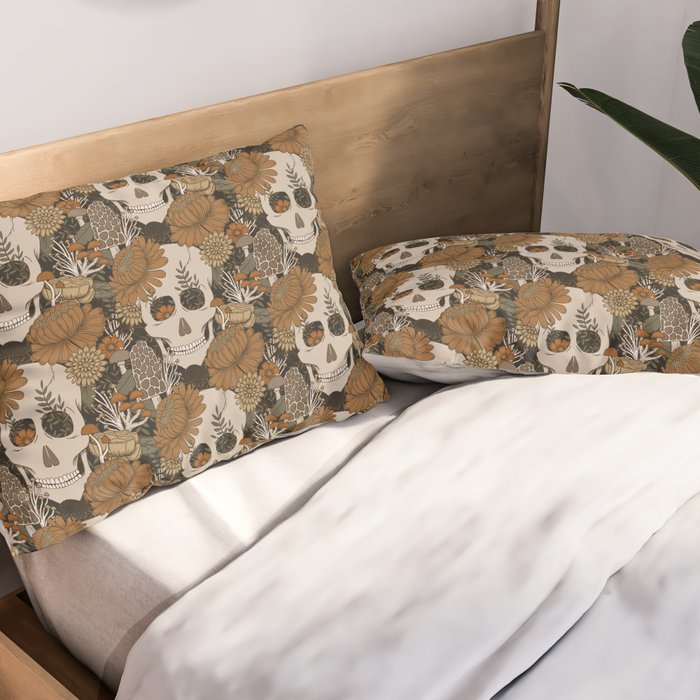 Autumn Skulls Pillow Sham Gallery Image 2