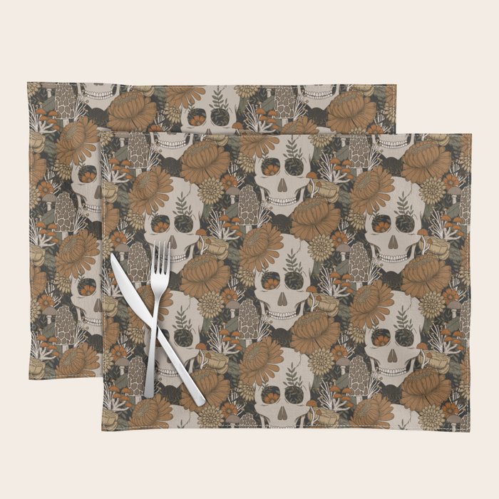 Autumn Skulls Placemat Gallery Image 1