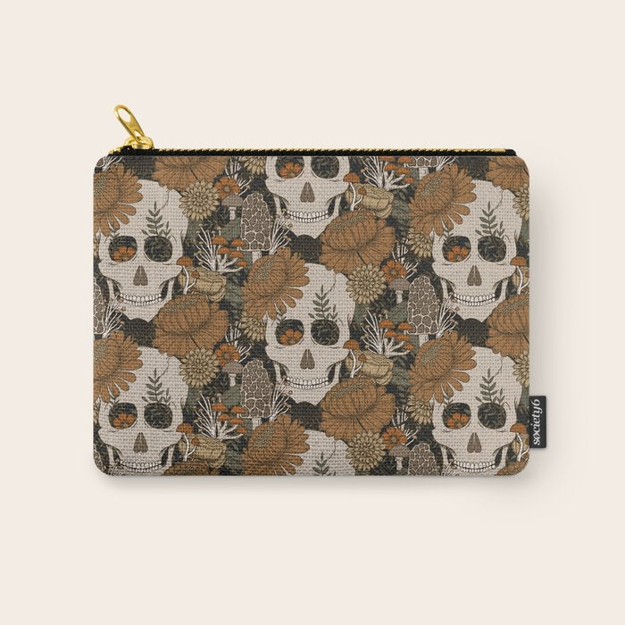 Autumn Skulls Carry All Pouch Gallery Image 1