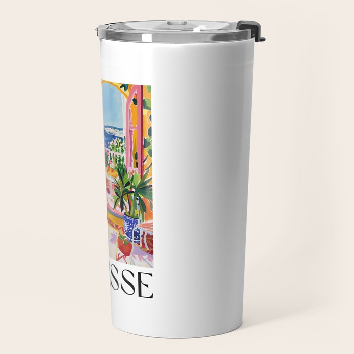 Mediterranean Bloom - Matisse inspired Travel Mug Gallery Image 2