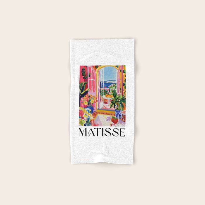 Mediterranean Bloom - Matisse inspired Bath Towel Gallery Image 1
