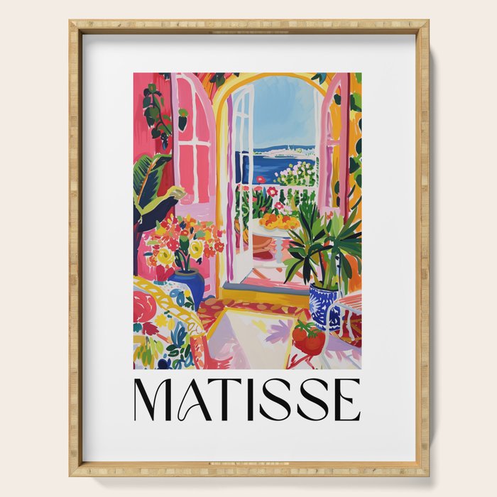 Mediterranean Bloom - Matisse inspired Serving Tray Gallery Image 1