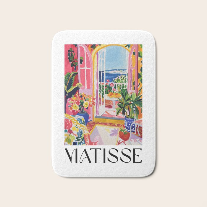 Mediterranean Bloom - Matisse inspired Bath Mat Gallery Image 1