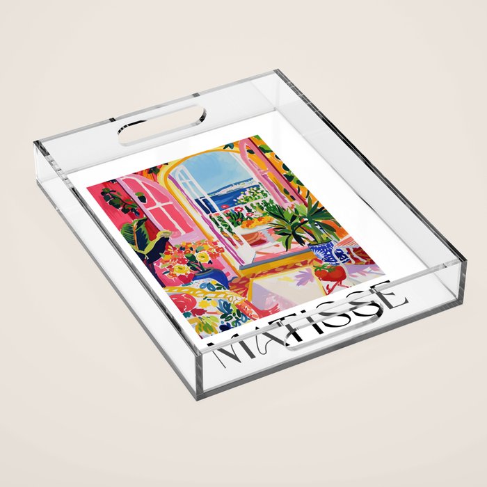 Mediterranean Bloom - Matisse inspired Acrylic Tray Gallery Image 1