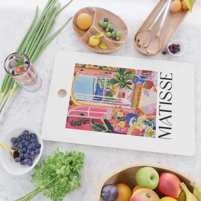 Mediterranean Bloom - Matisse inspired Cutting Board Gallery Image 2