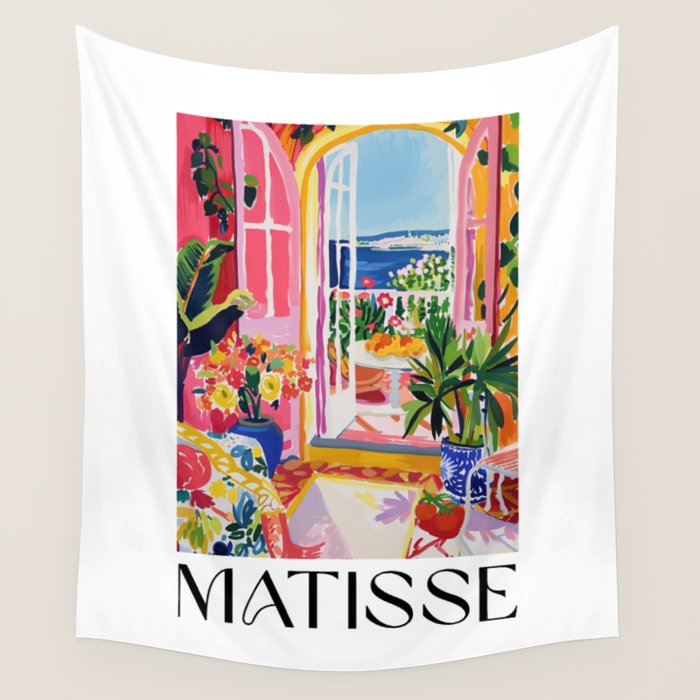 Mediterranean Bloom - Matisse inspired Wall Tapestry Gallery Image 4